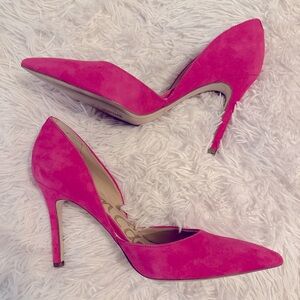 Sam Edelman pink suede pumps